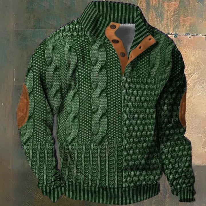 Warm men's winter sweater, offering ultimate comfort and a stylish casual everyday look.