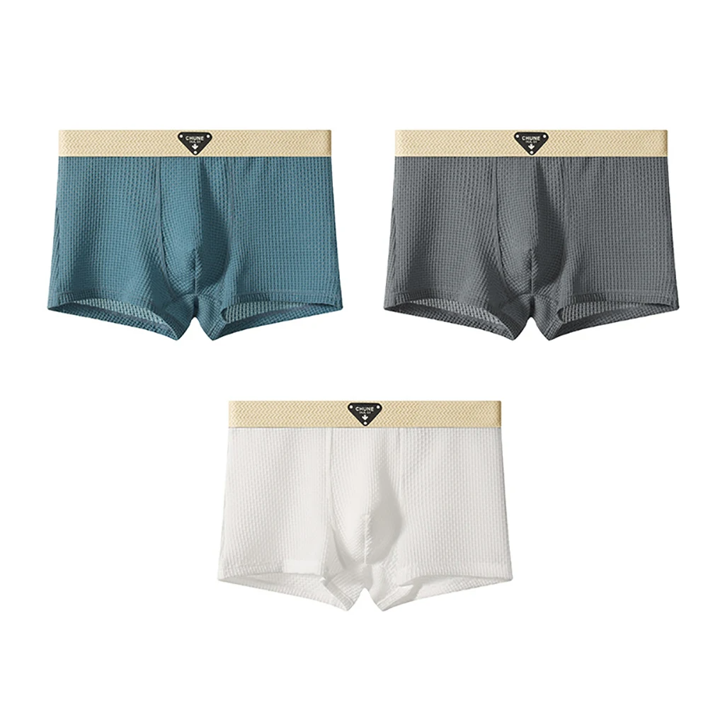 Flexible men's boxer briefs, ultra-comfort everyday essential for active performance & chafe-free wear.