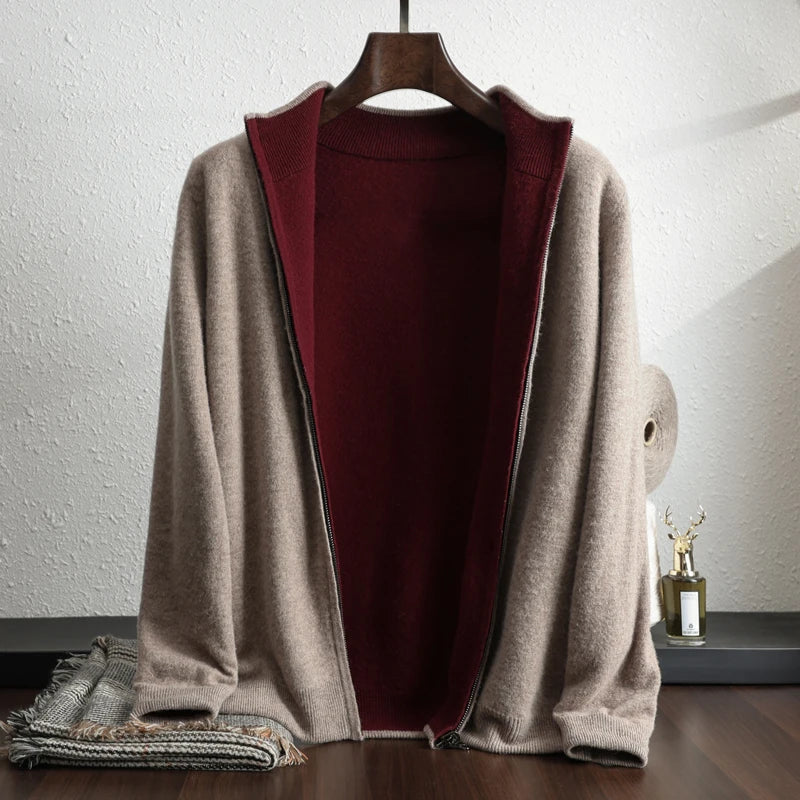 Stylish men's performance jacket, perfect for cold weather. Cozy, warm outerwear for fall & winter fashion.