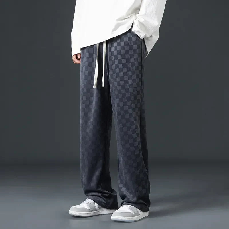 Men's Ultra-Comfort Relaxed Fit Sweatpants in gray, perfect for loungewear & casual everyday wear.