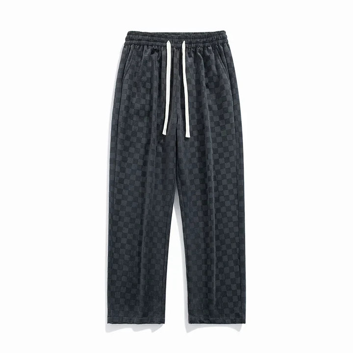 Stylish gray men's relaxed fit loungewear sweatpants, offering ultra-comfort and a modern casual look.