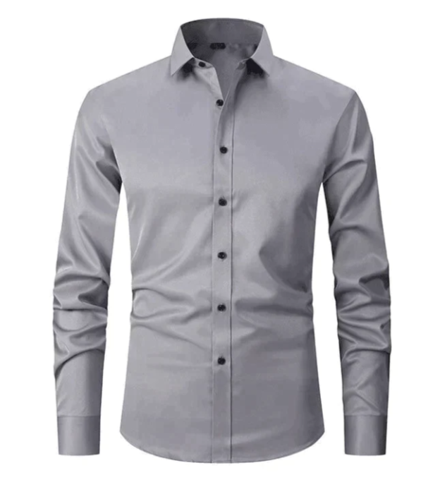 Flexible men's office wear dress shirt, designed for maximum comfort & a professional, modern fit.