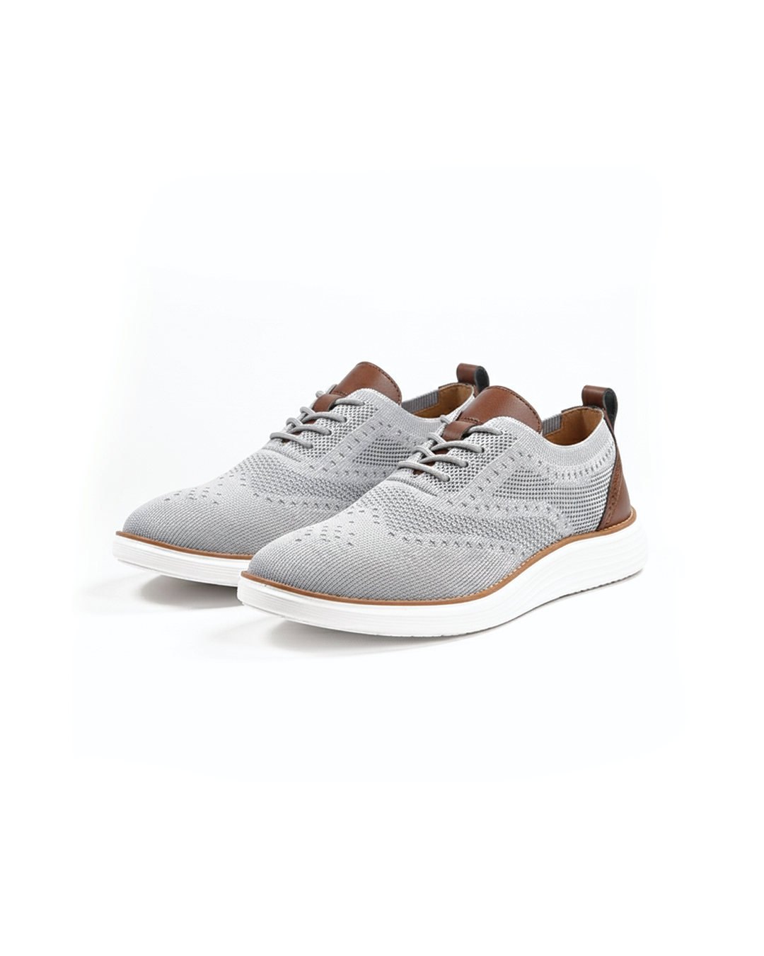 Men's Ultra Comfortable Brogue Dress Sneakers. Stylish & supportive orthopedic footwear.
