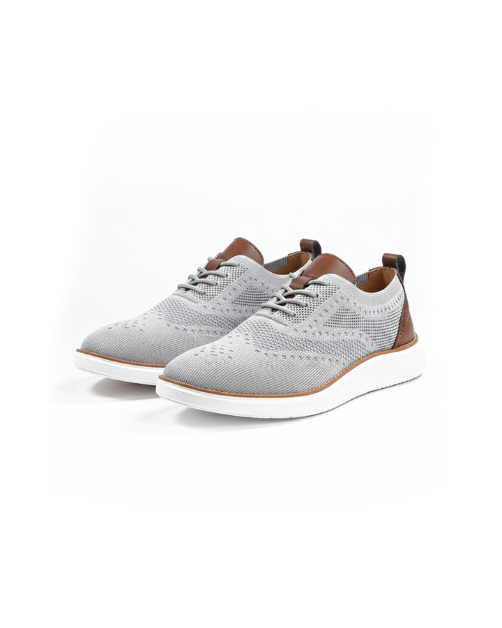 Men's Ultra Comfortable Brogue Dress Sneakers. Stylish & supportive orthopedic footwear.