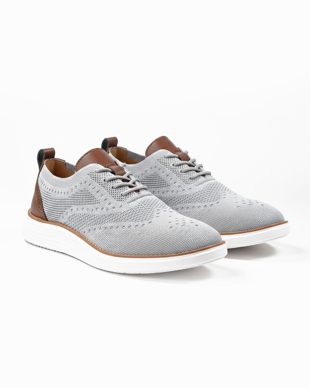 Classic men's brogue dress sneakers. Lightweight, breathable, and anti-odor for all-day comfort.