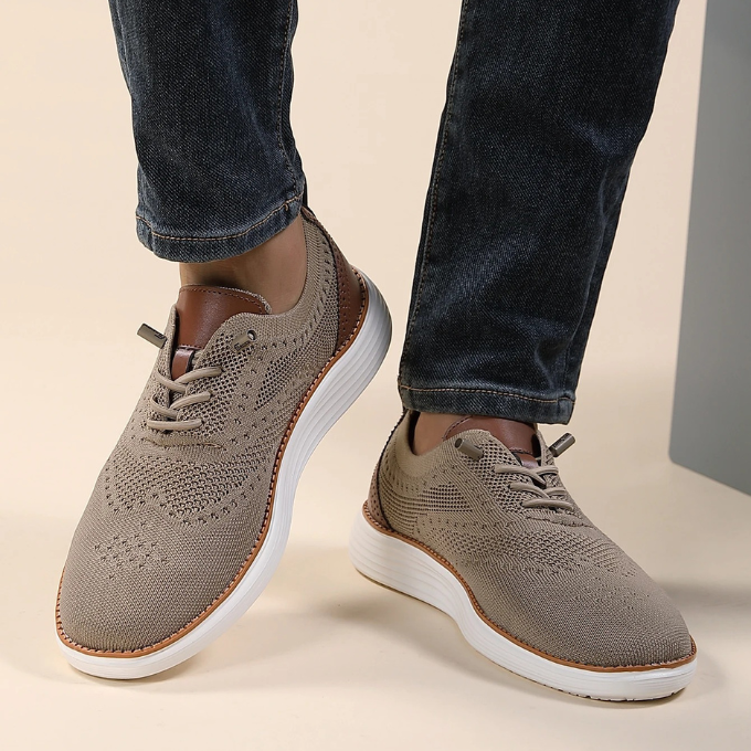 Premium men's brogue dress sneakers. Comfortable, lightweight, and stylish for modern men.