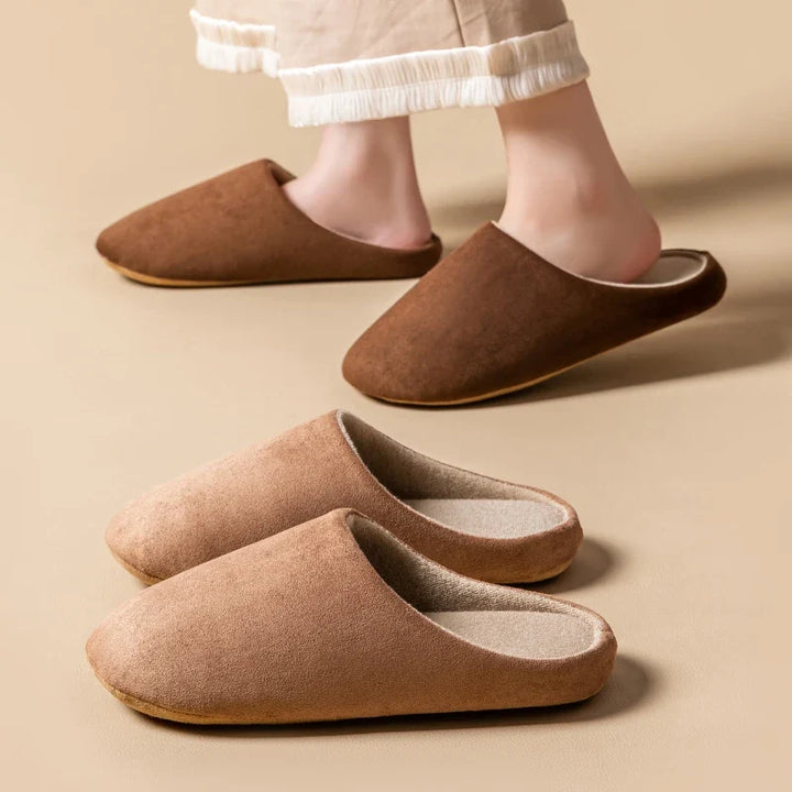 Comfortable men's slippers, ideal indoor footwear for relaxed style and warmth.