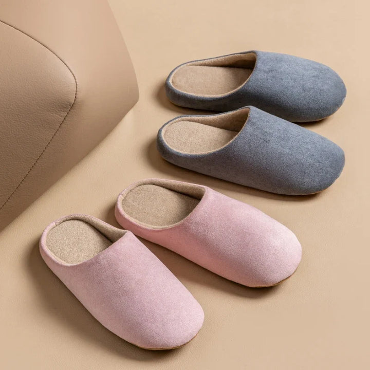 Soft men's indoor shoes, designed for relaxed at-home comfort and easy wear.