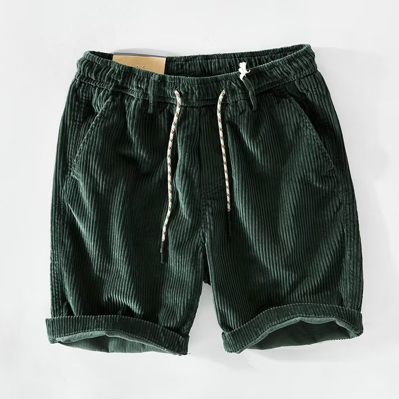 Comfortable men's relaxed fit drawstring shorts, ideal for daily wear, travel, and patio activities.