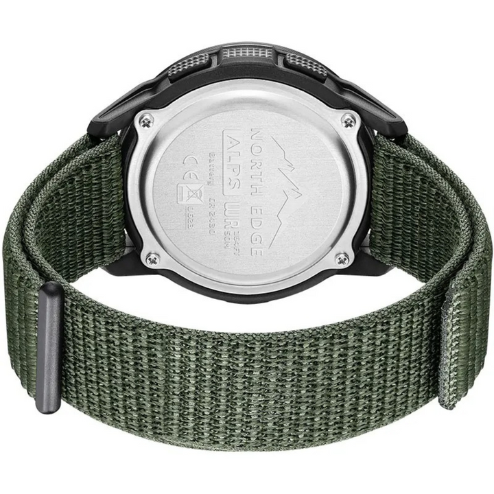 Waterproof men's adventure watch, ultra-light carbon fiber design, perfect for outdoor sports & durable wear.