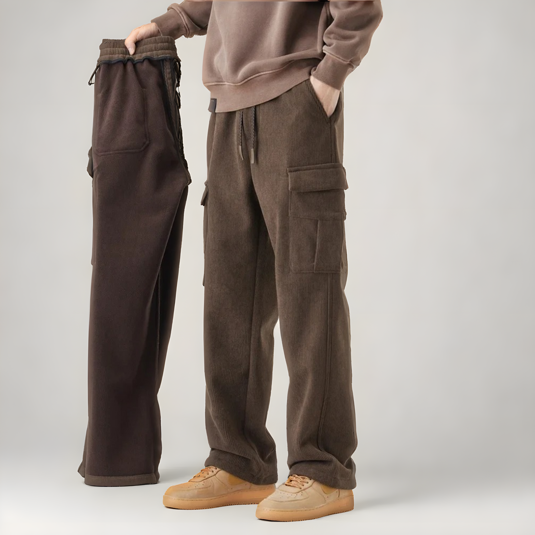 Versatile men's cargo sweatpants for activewear or casual comfort, featuring ultra-soft fabric and pockets.