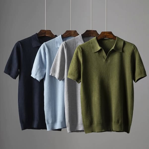 Everyday men's short-sleeve polo shirt, ultra-soft for ultimate comfort in any casual setting.