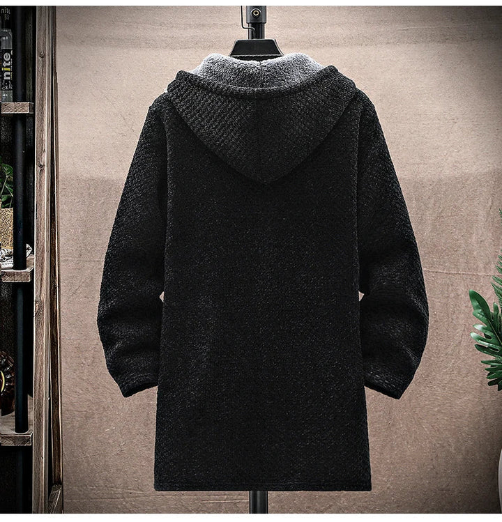 Premium men's full-zip hoodie, ultra-soft and comfortable, ideal for versatile styling.
