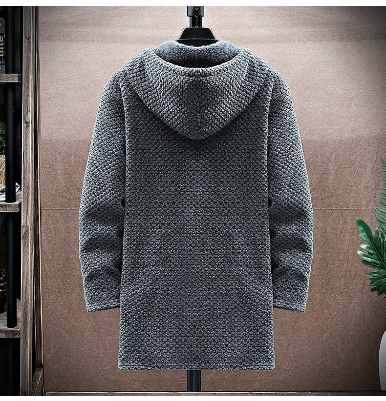 Modern fit men's full-zip hoodie, premium comfort, perfect for casual layering.