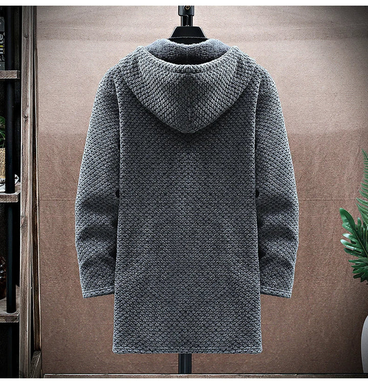 Modern fit men's full-zip hoodie, premium comfort, perfect for casual layering.