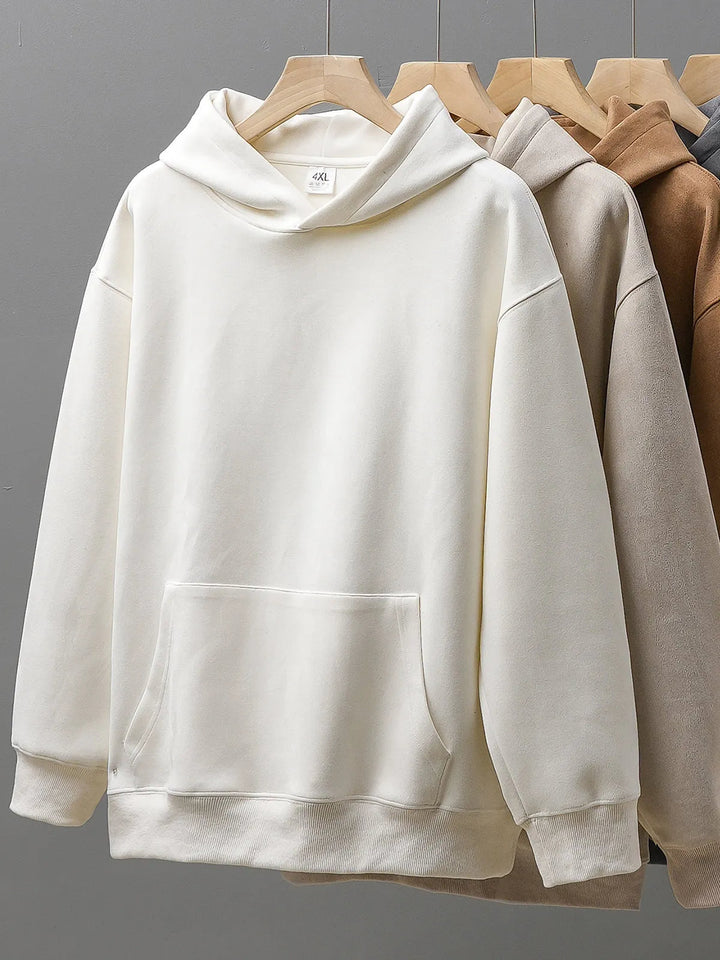 Men's ultra-soft heavyweight pullover hoodie, providing ultimate warmth and cozy comfort.