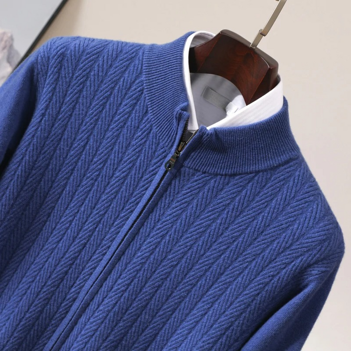 Chic men's soft knit sweater. Cozy longsleeve pullover for everyday comfort & winter warmth.