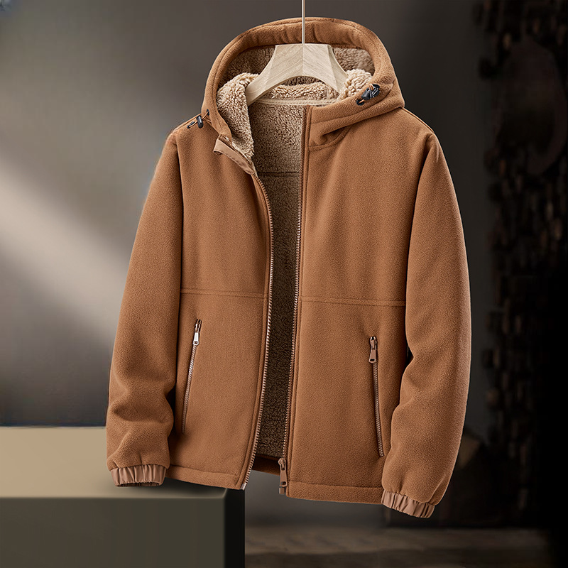Men's ultra-soft lined full-zip hoodie, perfect for warmth and comfort.
