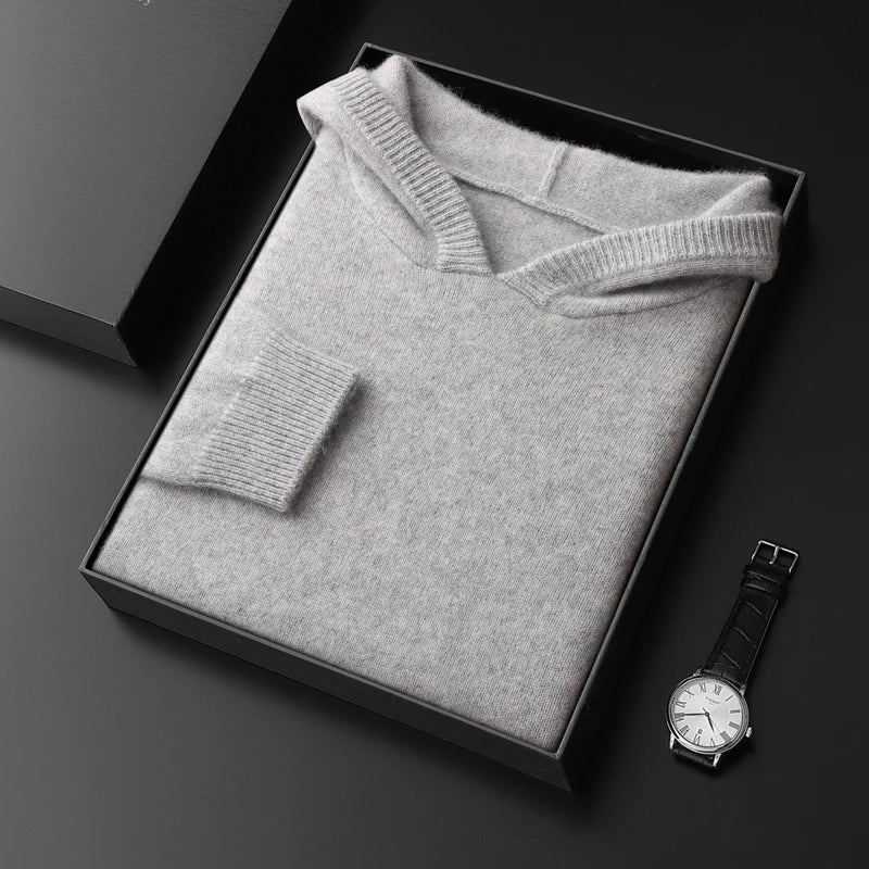 Ultra-soft men's pullover hoodie for cozy warmth & casual comfort.