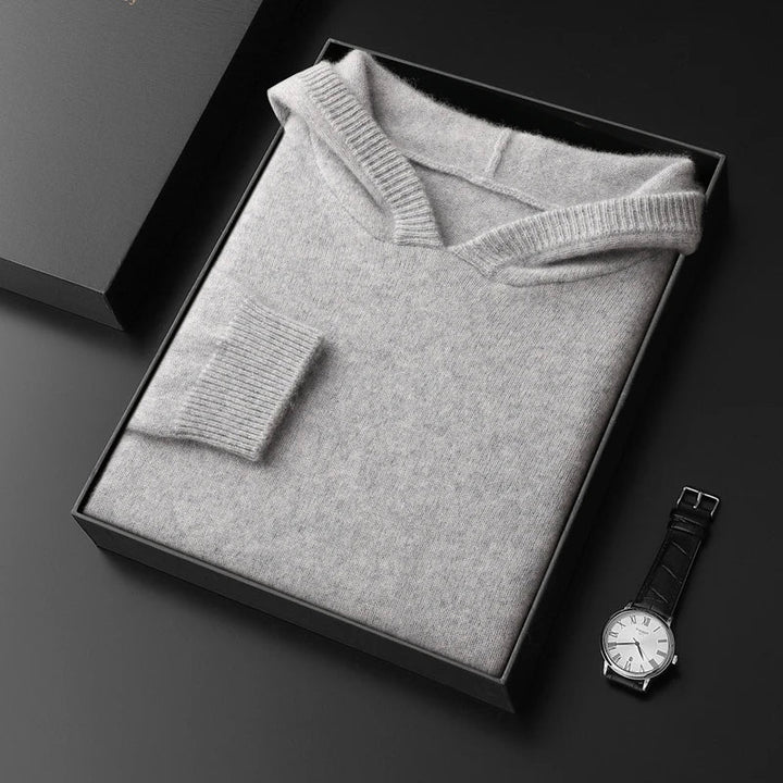 Ultra-soft men's pullover hoodie for cozy warmth & casual comfort.
