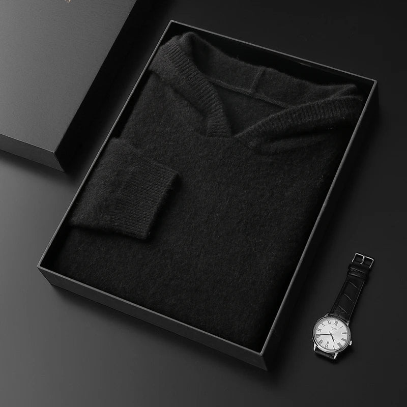Versatile men's ultra-soft pullover hoodie, perfect for casual outings or relaxing lounge wear.