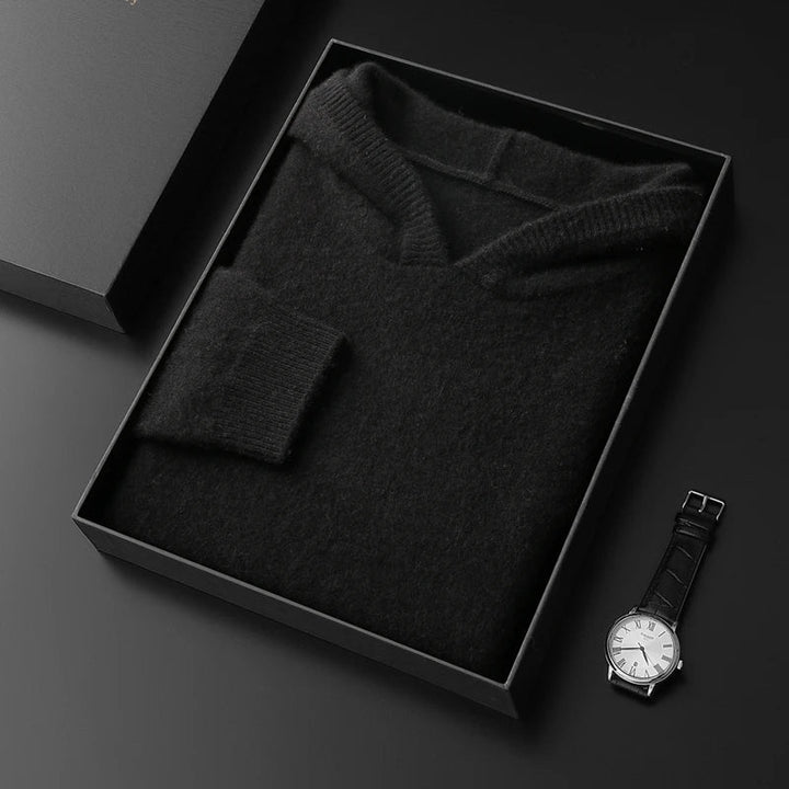 Versatile men's ultra-soft pullover hoodie, perfect for casual outings or relaxing lounge wear.