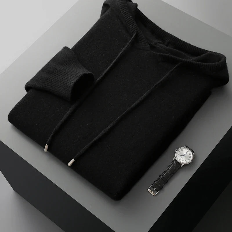 Comfortable men's ultra-soft pullover hoodie from Vienna Collection. Stylish and warm for everyday wear.