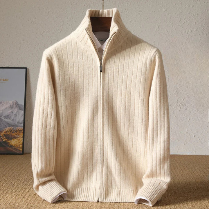 Casual elegant men's pullover sweater with a crew neck, a warm layer for winter essential fashion.
