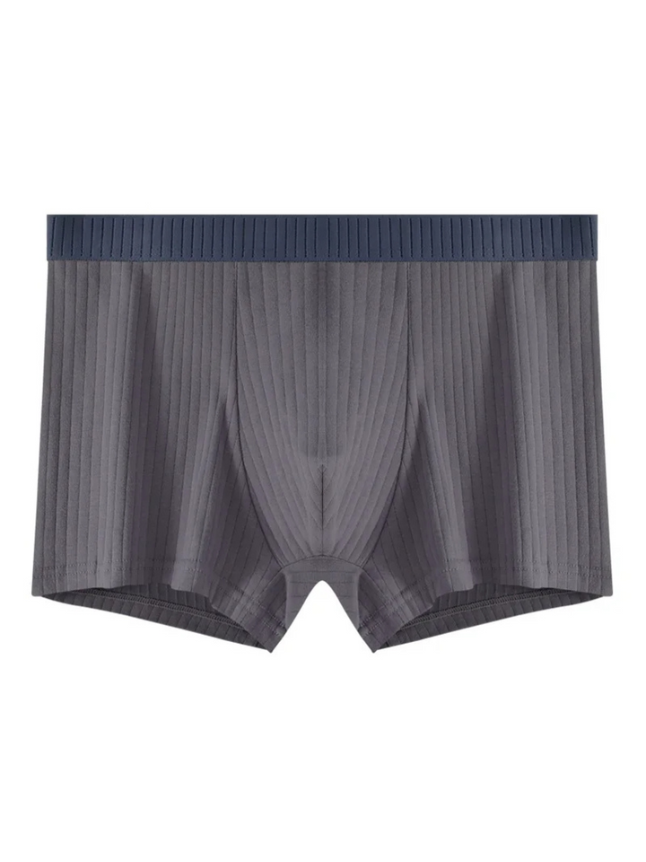 Moisture-wicking men's ribbed boxer briefs, 6-pack of ultra-soft everyday underwear.