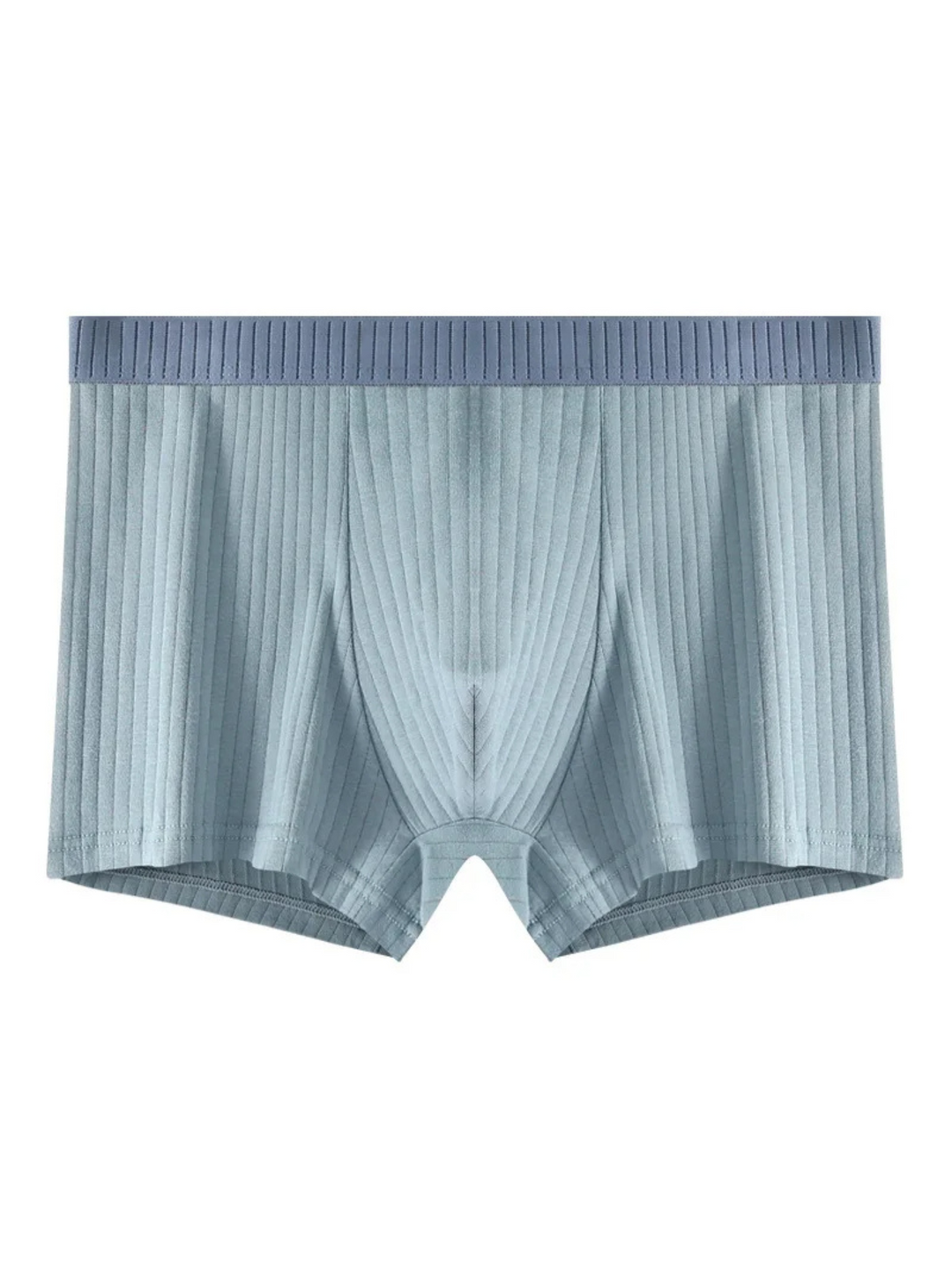 Essential men's 6-pack ribbed modal boxer briefs, soft and breathable for all-day wear.