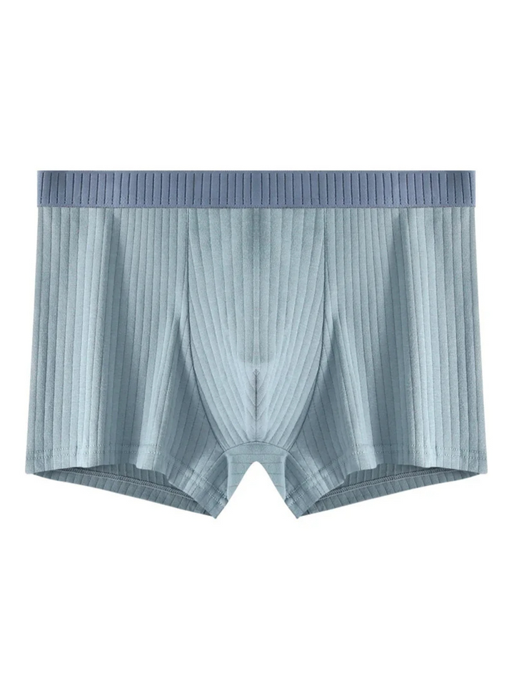 Essential men's 6-pack ribbed modal boxer briefs, soft and breathable for all-day wear.