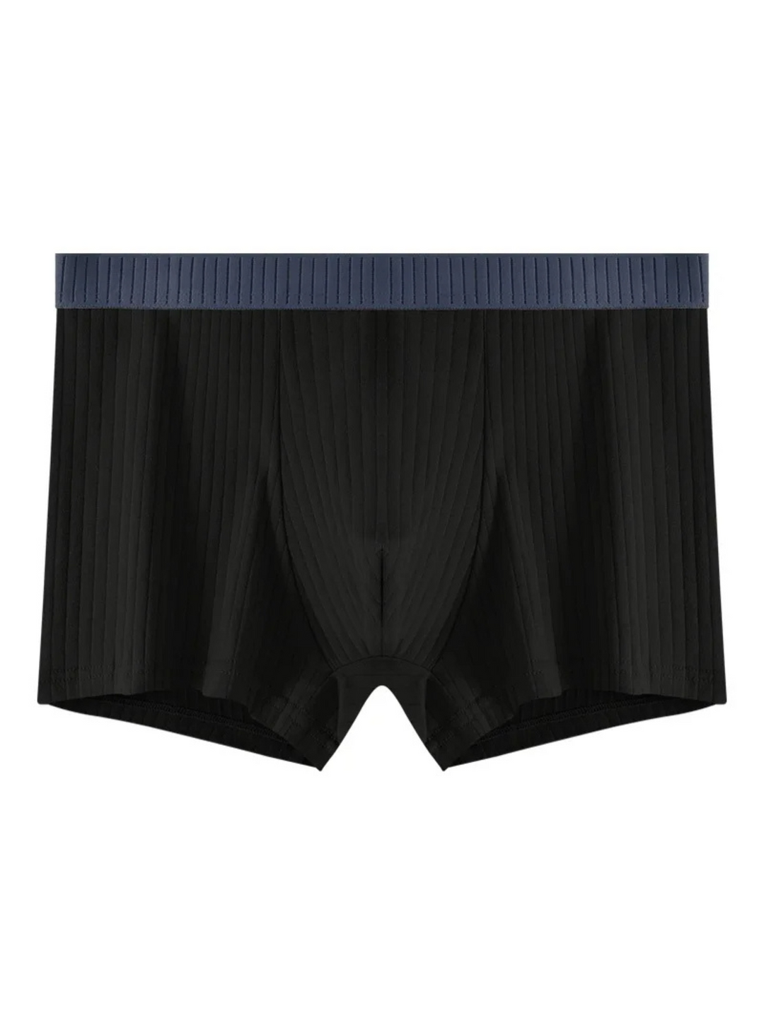 Breathable men's underwear: 6-pack ribbed modal boxer briefs with moisture-wicking.