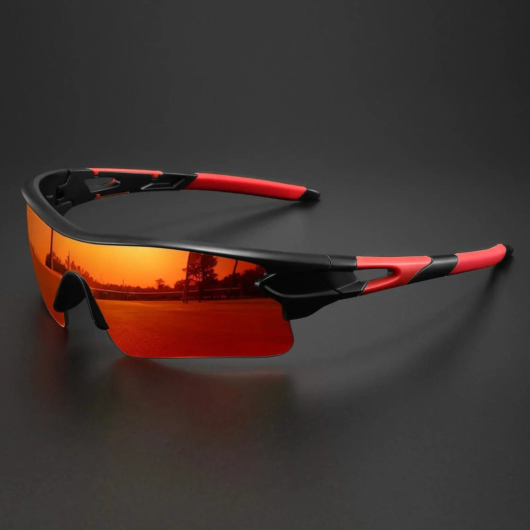 Active men's sunglasses, lightweight design with advanced UV protection & glare reduction technology.