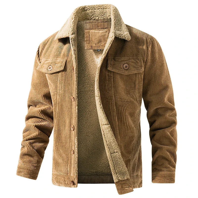 Men's ultra-warm black fleece jacket, perfect for winter and casual everyday comfort.