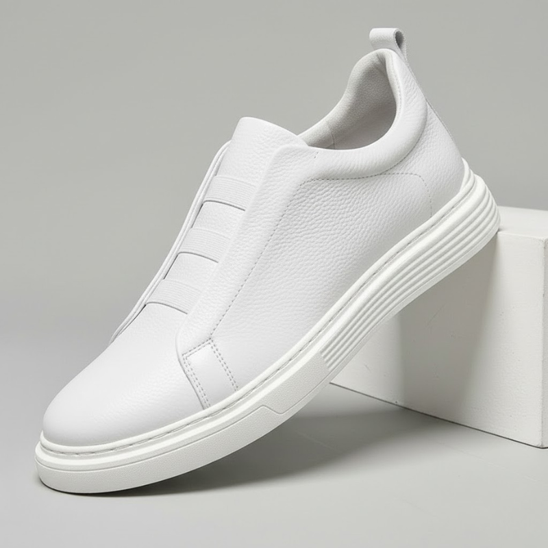 Stylish men's casual shoes, unique design everyday sneakers for urban fashion & comfort.