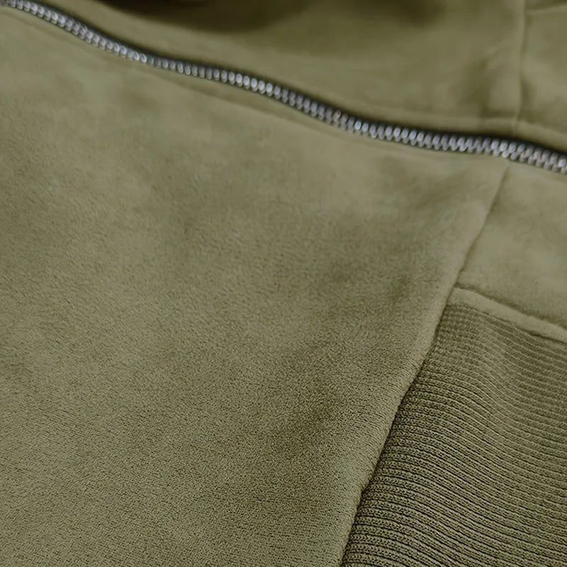 Dark men's casual bomber jacket, slim fit, offering sleek urban style and versatile outerwear.
