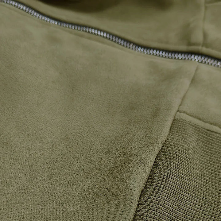 Dark men's casual bomber jacket, slim fit, offering sleek urban style and versatile outerwear.