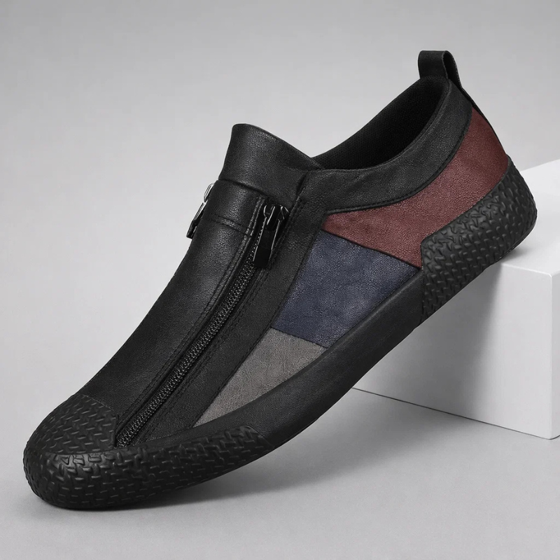 Sleek men's casual shoes, urban footwear offering superior comfort & support for active city life.
