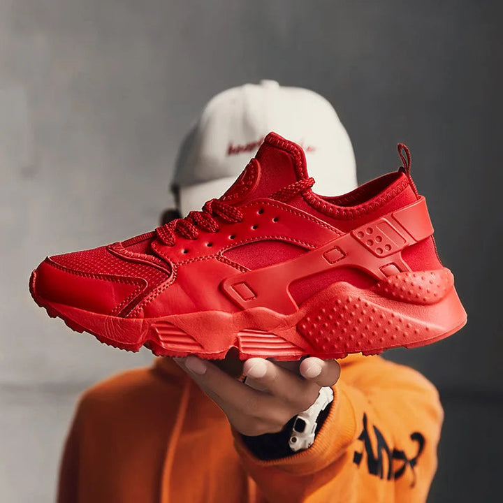 Men's street sneakers with comfort technology & responsive traction sole for urban exploration.