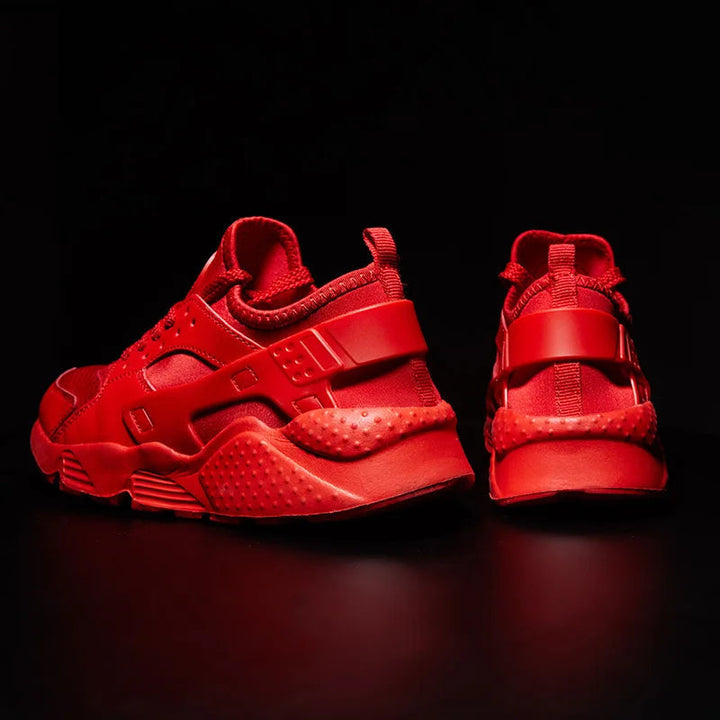 Men's urban street sneakers in a stylish street setting, reflecting their casual footwear and comfort appeal.
