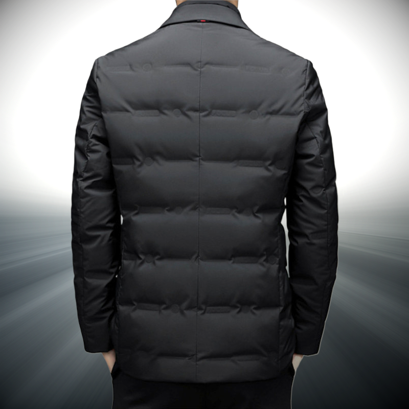 Stylish men's all-weather jacket with zipper, perfect for city and outdoor performance.