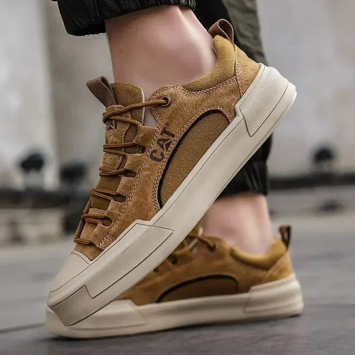 Stylish men's athletic shoes, UrbanEdge Comfort Sneakers, durable for walking.