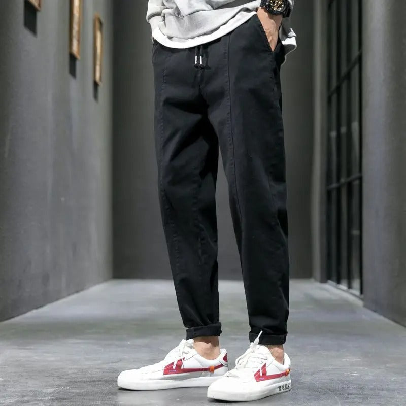 Versatile Men's Valencia tapered joggers, blending activewear, casual pants, and comfort pants seamlessly.