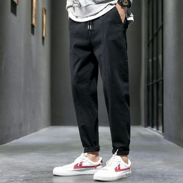 Versatile Men's Valencia tapered joggers, blending activewear, casual pants, and comfort pants seamlessly.