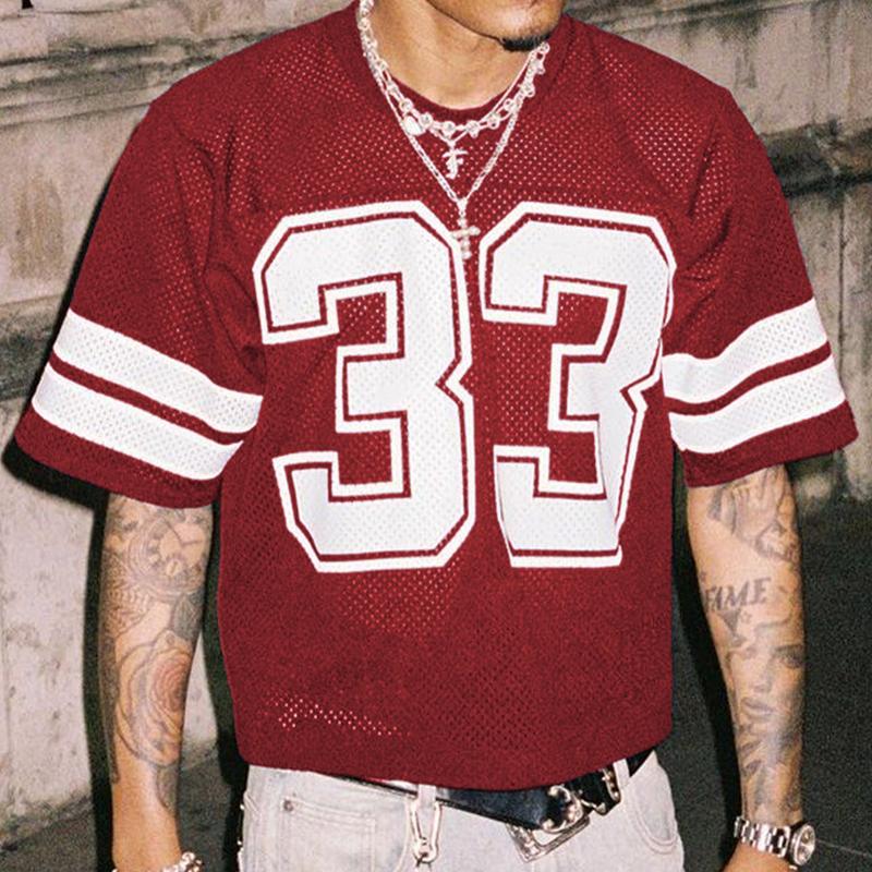 Fashionable men's Valenza mesh football jersey. A relaxed fit, breathable top, perfect for casual outings or game day.