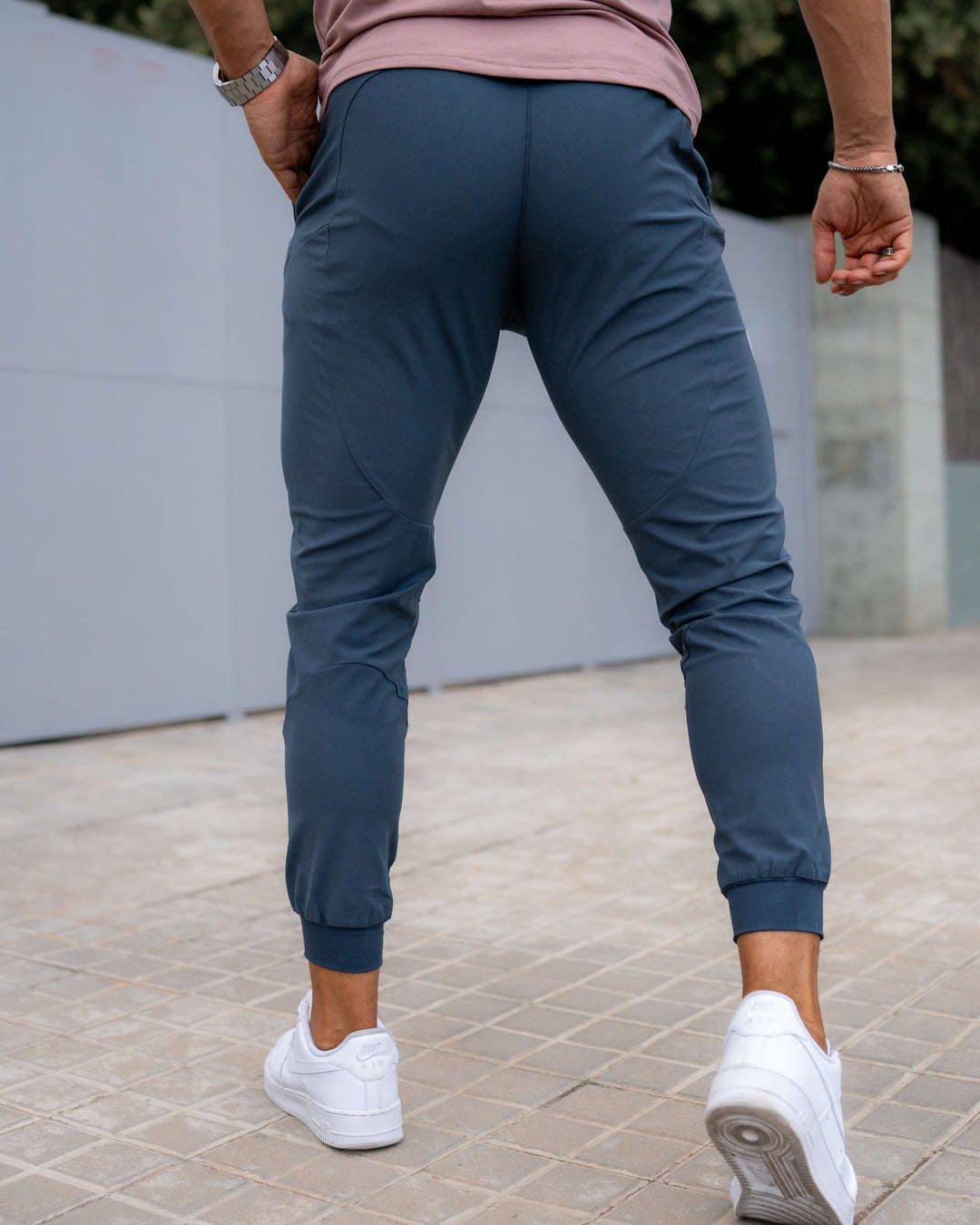 Comfortable tapered Valenza men's jogger pants, ideal for gym, travel, and casual.