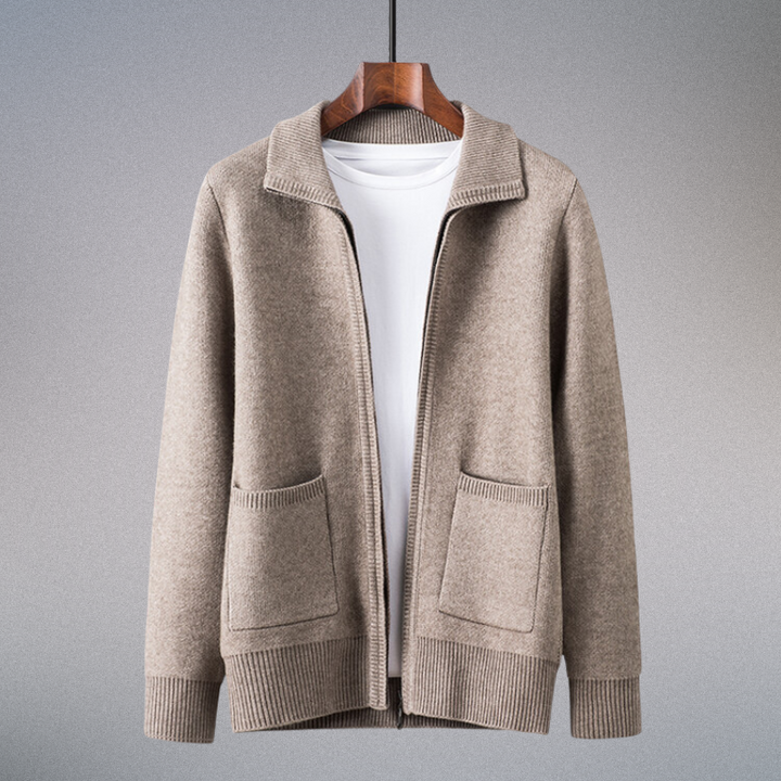 Men's Valero cardigan: premium comfort & effortless style. Cozy knit sweater, perfect for fall & winter layers.