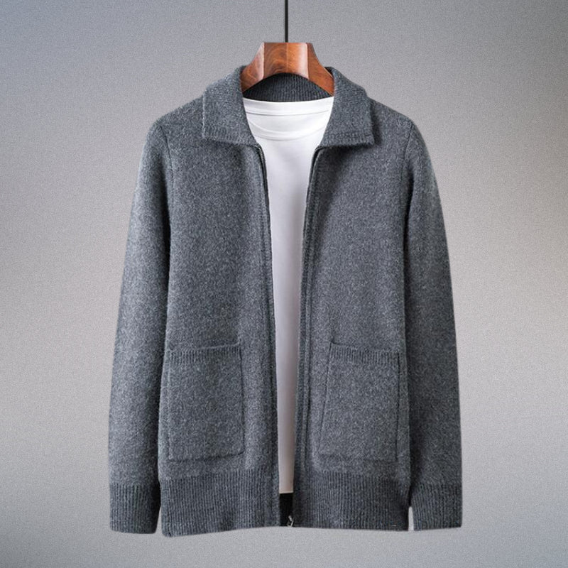 Premium Valero men's cardigan, a stylish and cozy knit for casual wear. Perfect fall fashion & winter layer.