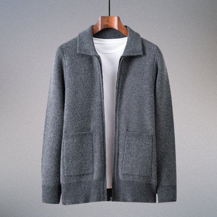 Premium Valero men's cardigan, a stylish and cozy knit for casual wear. Perfect fall fashion & winter layer.