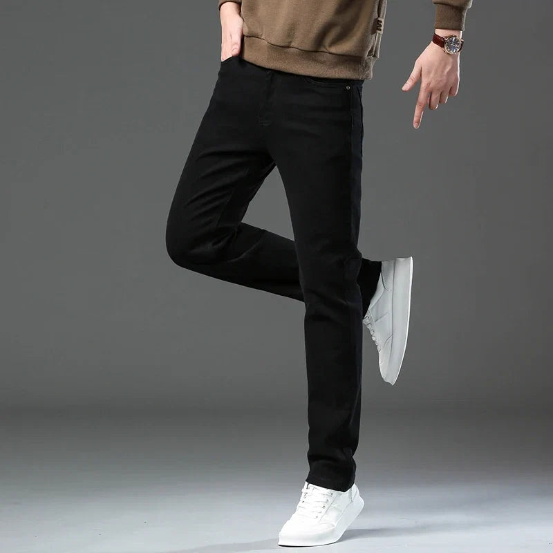 Men's Vance regular fit straight leg pants, coffee color. All-season comfort, versatile for casual occasions.